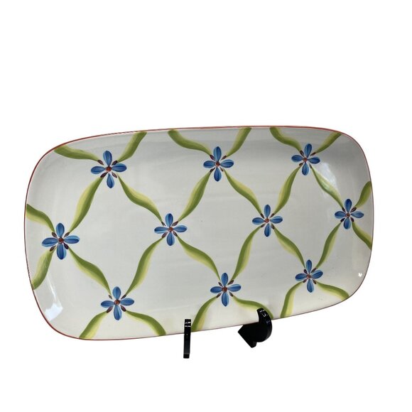 Southern Living At Home Gail Pittman Floral Rectangular Serving Platter - Picture 2 of 6